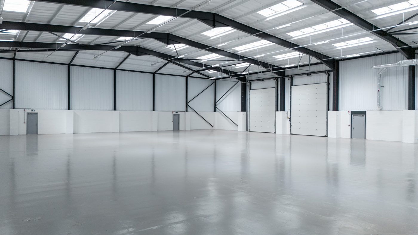 Refurbished warehouse interior at Perimeter Two